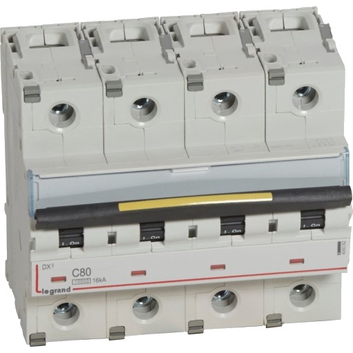 Legrand DX³ MCB automatsikring C80 4P 6M 10/16kA