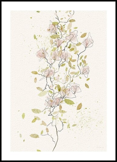 Delicate Vine Dance Plakat Plakat / 100x150cm