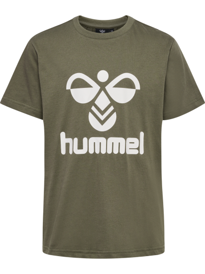 Hummel Kids' hmlTRES T-Shirt Short Sleeve Dusty Olive 122