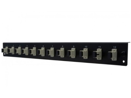 Dexlan 395430 Rackmontering 1U Fiber Sc Upc Mm Simplex Sort Grå