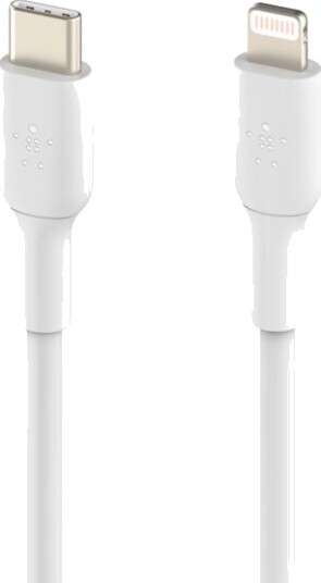 Belkin USB-C til Lightning kabel 1 m Hvit Bulk Belkin USB-C til Lightning kabel 1 m Hvit Bulk
