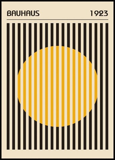 Bauhaus Circle Plakat Plakat / 40x50cm