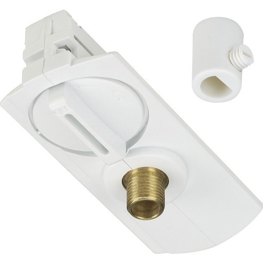 Pendeladapter med avlastning, for 1-fase skinne, nordisk hvit
