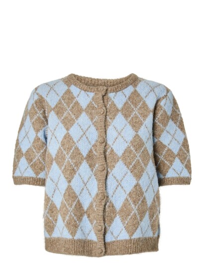 YAS Yaschelli Ss Knit Cardigan   D2D   Brown   S