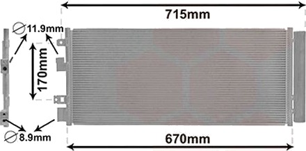 Kondensator klimaanlegg VAN WEZEL 37005690