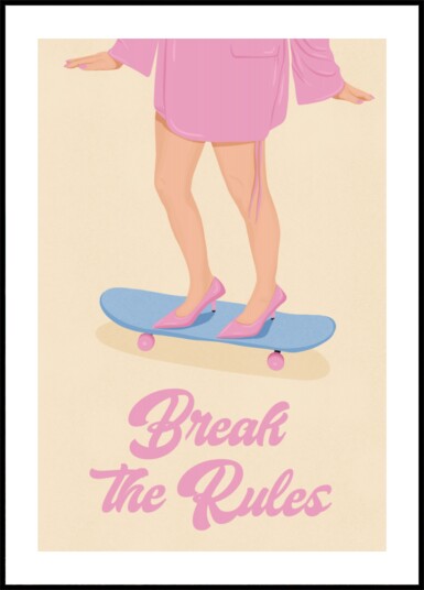 Break the Rules Plakat / 40x50