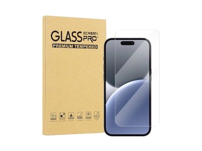 iiglo iPhone 16 Plus Clear Glass skjermbeskytter