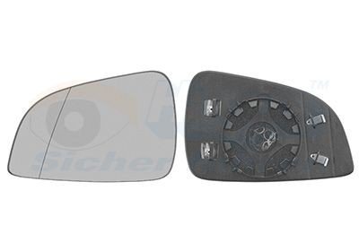 Speilglass ytterspeil VAN WEZEL 3748837 Speilglass ytterspeil VAN WEZEL 3748837