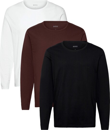 BOSS Lsshirtrn 3P Classic OPEN BROWN XXL