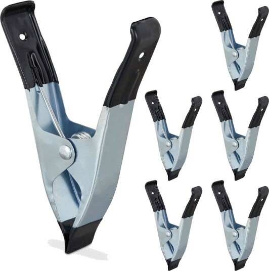 Klemmer klemmer metall sett med 6 stk Klemmer klemmer metall sett med 6 stk