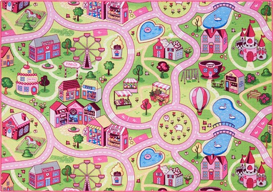 Rebel Roads 140x200 cm Barnerom Leketeppe Pink Tivoli Rebel Roads 140x200 cm Barnerom Leketeppe Pink Tivoli