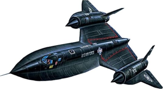 Academy SR-71A Blackbird Modellfly Byggesett 1:72