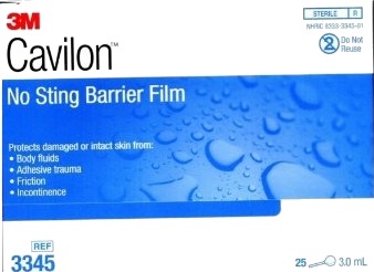 Cavilon no sting barrierefilm skumapplikator 3ml 25 stk Cavilon no sting barrierefilm skumapplikator 3ml 25 stk