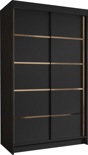 Narbonne Garderobe 100x200 cm - Svart