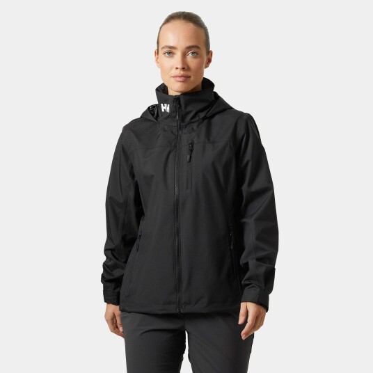 Helly Hansen Crew Seilerjakke Med Hette 2.0 Dame Svart Xs