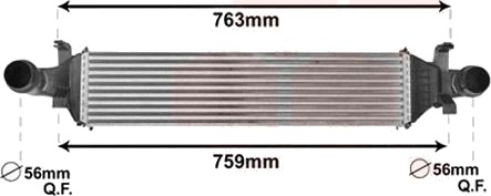 Intercooler VAN WEZEL 30004658