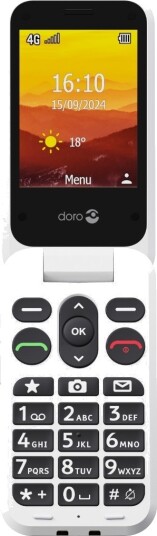 Doro Leva L21 4G Mobiltelefon med GPS 2,8" Rød/Hvit Doro Leva L21 4G Mobiltelefon med GPS 2,8" Rød/Hvit