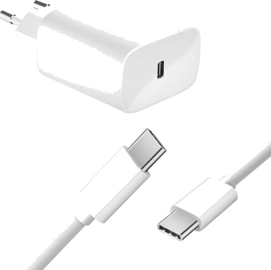 SiGN Samsung S24 hurtiglader 20W med USB-C-kabel – 1m Hvit