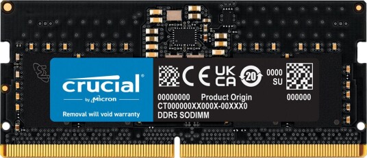 Crucial 32GB DDR5 6400MHz SODIMM RAM-modul Crucial 32GB DDR5 6400MHz SODIMM RAM-modul