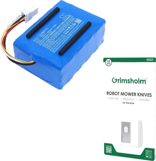 Cameron Sino Batteri Til Dreame A1/A2 Og Andre + Robotklipperkniver (12-PAKNING)