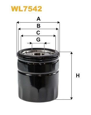 Oljefilter WIX FILTERS WL7542