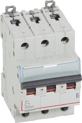 Legrand DX3 MCB automatsikring C1 3P 3M 10/16kA