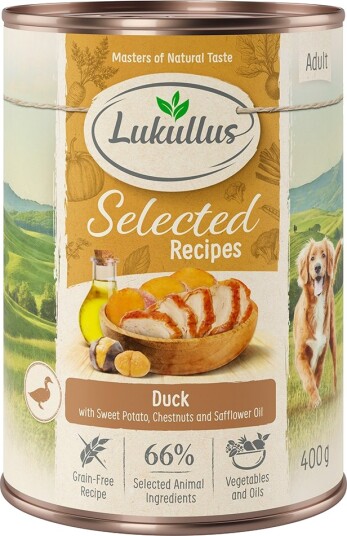 Lukullus Våtfôr Selected Recipes Delikate Andehjerter 6 X 400 G