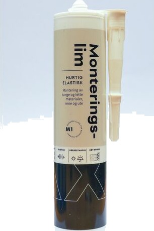 Max Monteringslim Hvit 290 ml