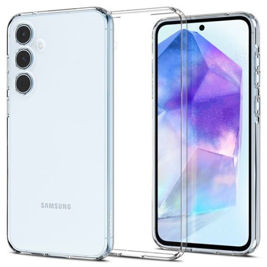 Spigen Mobildeksel Liquid Crystal for Samsung Galaxy A55 - Krystallklar TPU
