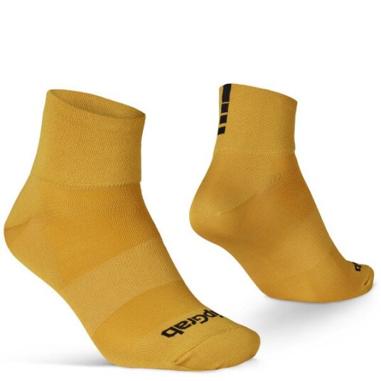 Gripgrab Lightweight SL Short Summer Socks Mustard Yellow S 38-41