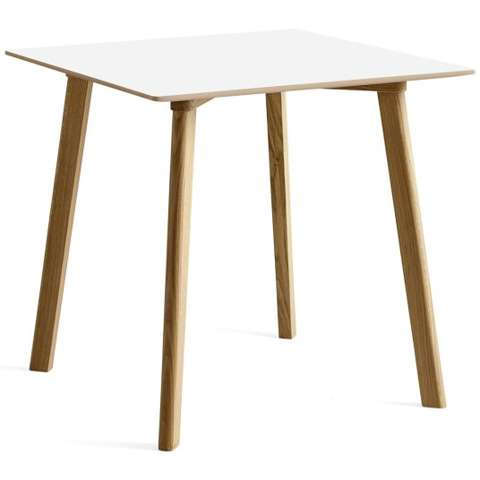 Hay CPH Deux 210 2.0 Bord 75x75 cm Pearl White / Vannbasert Lakkert Eik