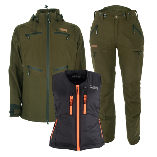 Paket Woodline Stone Jaktdress med termovest Dame