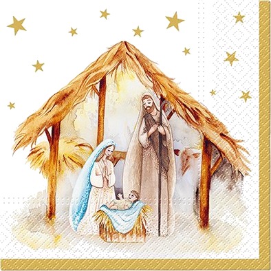 Juleservietter Holy Family Blessing lunsj