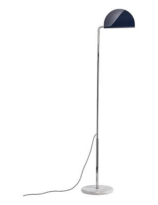Dcw Éditions DCWéditions Mezzaluna Gulvlampe Krom/ Deep Blue