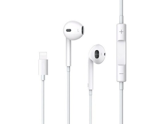 Usams Ep-24 Lightning Stereo Headphones Iphone 7/8/X/Xs/Xs Max/Xr White/White Hsep2401