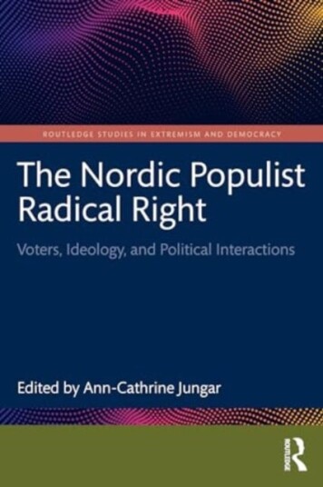 The Nordic Populist Radical Right  Voters, Ideology, and Political Interactions