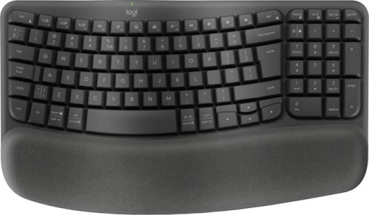 Logitech Wave Keys - Graphite - Tastatur - US Internasjonal - Grå Logitech Wave Keys - Graphite - Tastatur - US Internasjonal - Grå