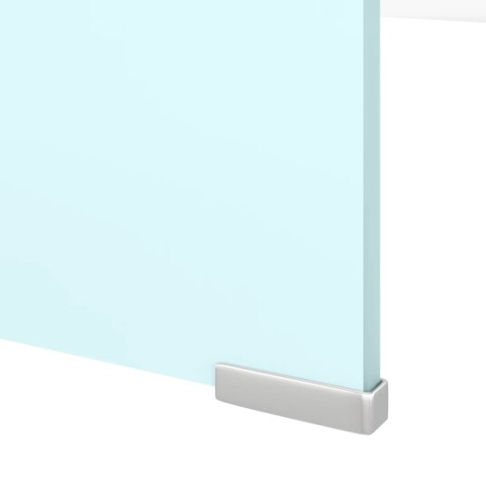 vidaXL TV-benk glass hvit 120x30x13 cm vidaXL TV-benk glass hvit 120x30x13 cm