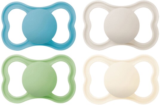 MAM Air Silikon Smokker 6-16m 4-Pack Blå/Nøytral