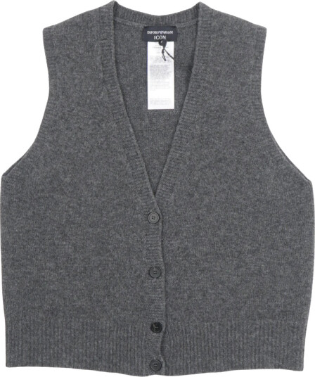 Emporio Armani Dame Strikkevarer Grå M, Emporio Armani Dame Strikkevarer Grå M,