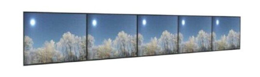 HI-ND Videorow mounting kit for 5x1 video wall landscape HI-ND Videorow mounting kit for 5x1 video wall landscape