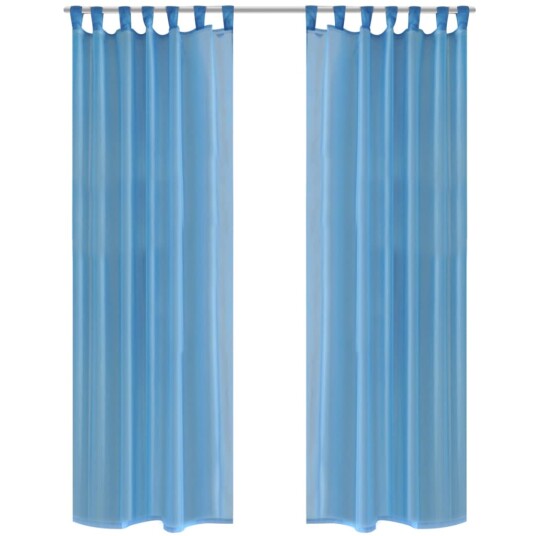 vidaXL Turkis Gardiner 140 x 245 cm 2 stk