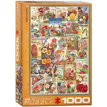 Eurographics Puslespill 1000 Deler Flower Seed Catalog Covers