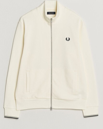 Fred Perry Full Zip Sweatshirt Ecru