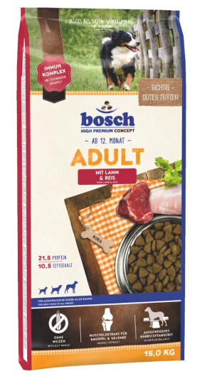 Bosch Adult Lam & Ris 15 kg