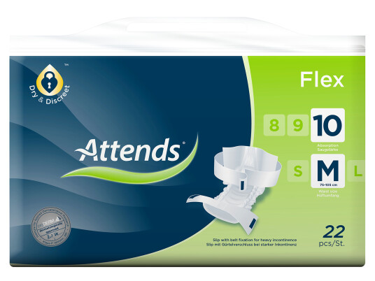 Attends Flex 10, Medium 22 stk.