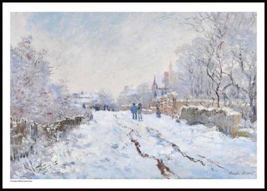 The Magpie 1868 Plakat by Claude Monet Plakat / 50x70cm The Magpie 1868 Plakat by Claude Monet Plakat / 50x70cm