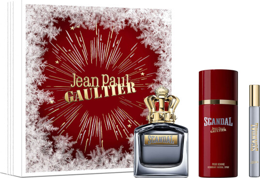Jean Paul Gaultier Scandal 100ml Eau de Toilette Gavesett for Menn med Deodorant