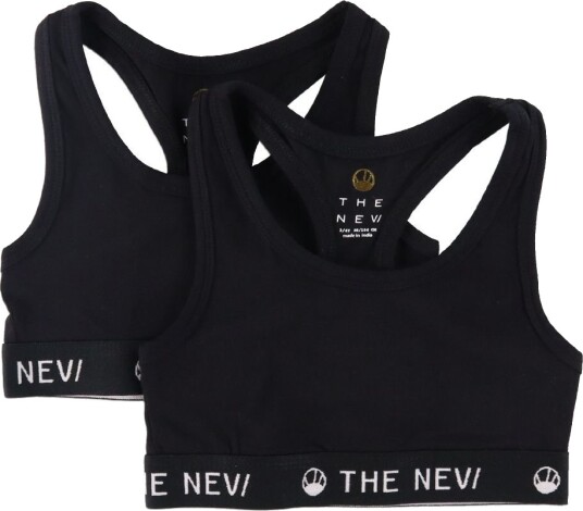 The New Organic Top Noos 2-pack Black/Black 11/12 år