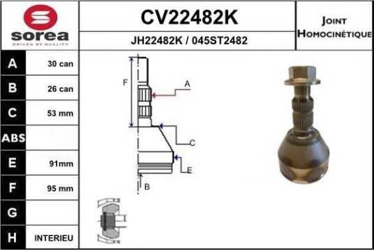 EAI CV22482K Drivledd EAI CV22482K Drivledd